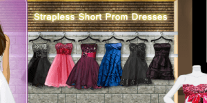 Hra - Strapless Short Prom Dresses