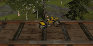 Hra - Bike tricks railroad racer
